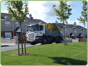 Waste collected by Cork Mini Skips being recycled